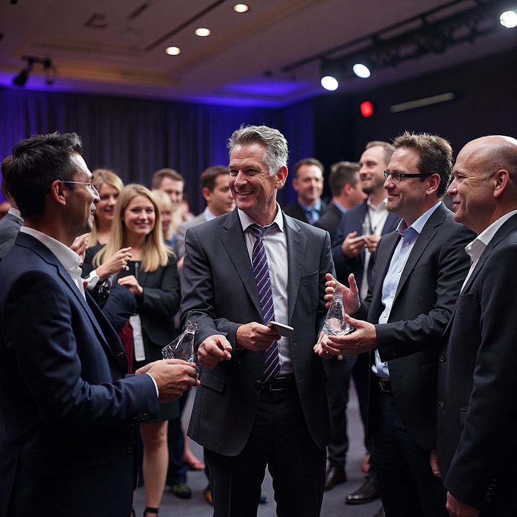 Award ceremony recognizing excellence in gaming platform reviews